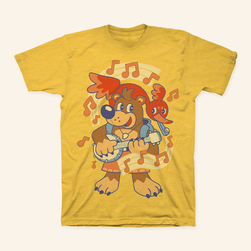 Homestar Runner Merch Bear And Bird Duo Shirt Banjo Kazooie T-Shirt Gifts For Son