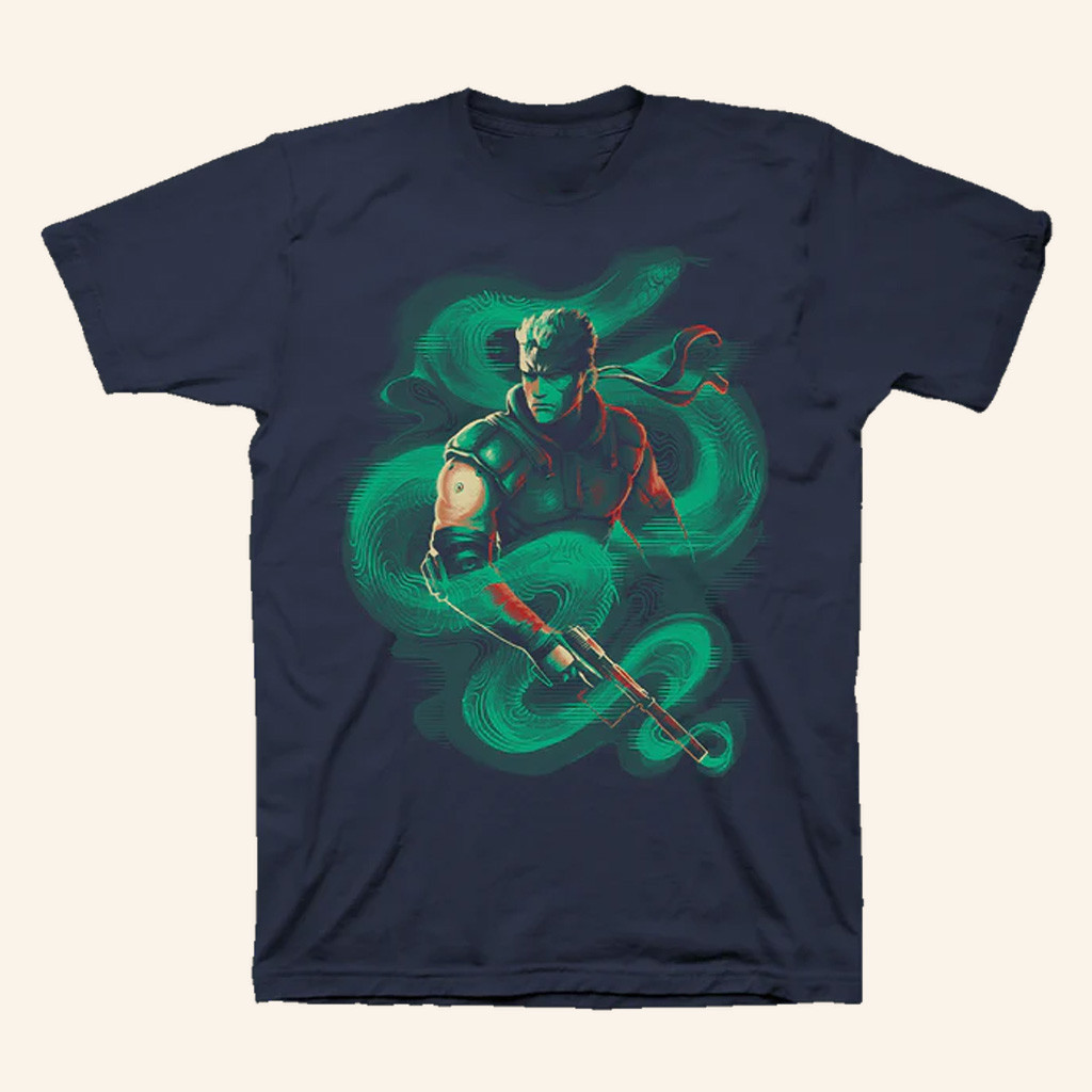Homestar Runner Merch Metal Gear Solid Solid Snake T-Shirt Gift Ideas For Father