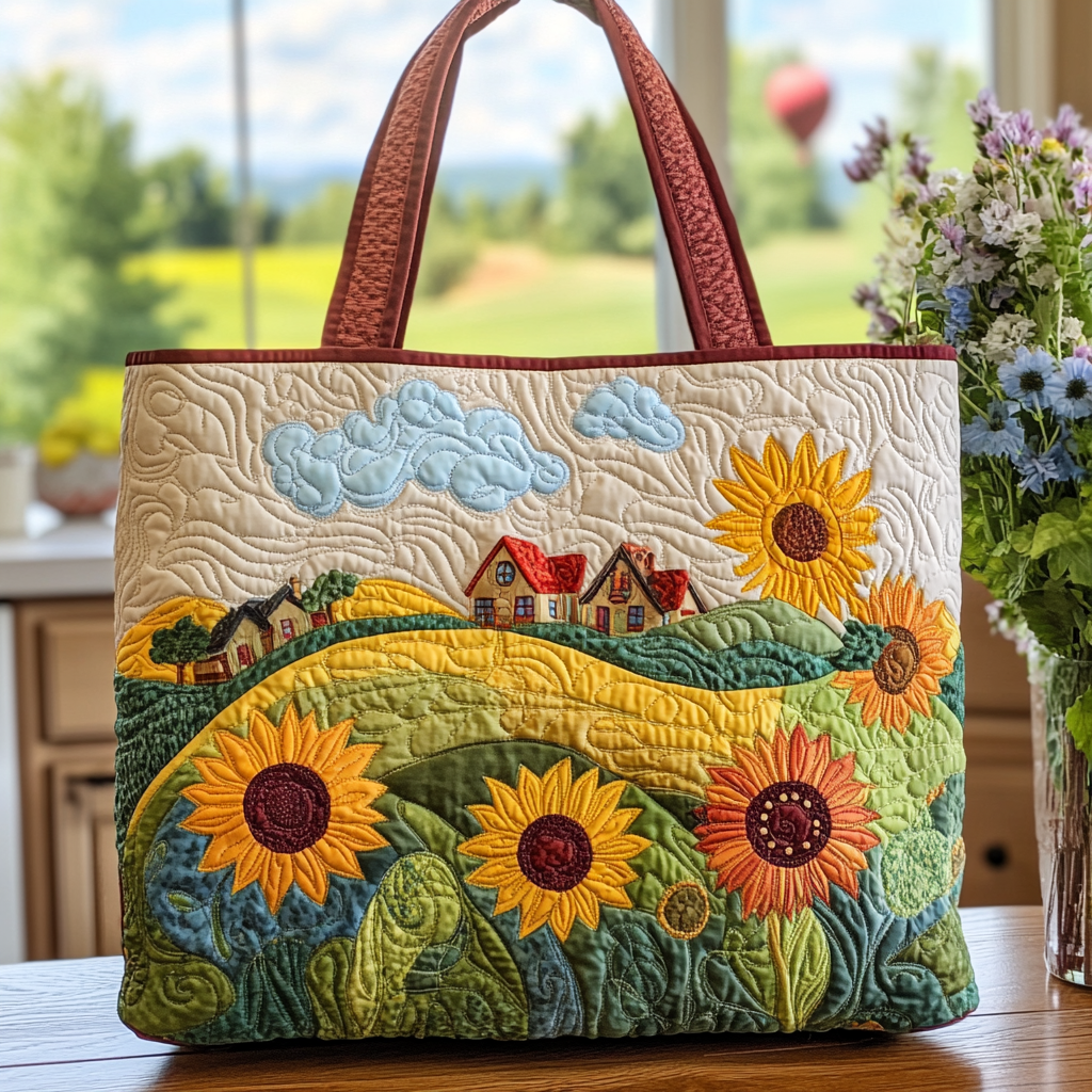 Homestead Bloom Quilted Tote Bag Christmas Flower Gifts