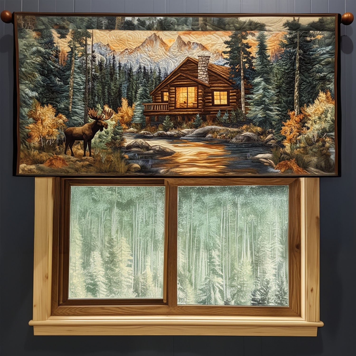 Homestead Charm Quilted Valance Front Entryway Ideas Christmas Gifts For Farmers