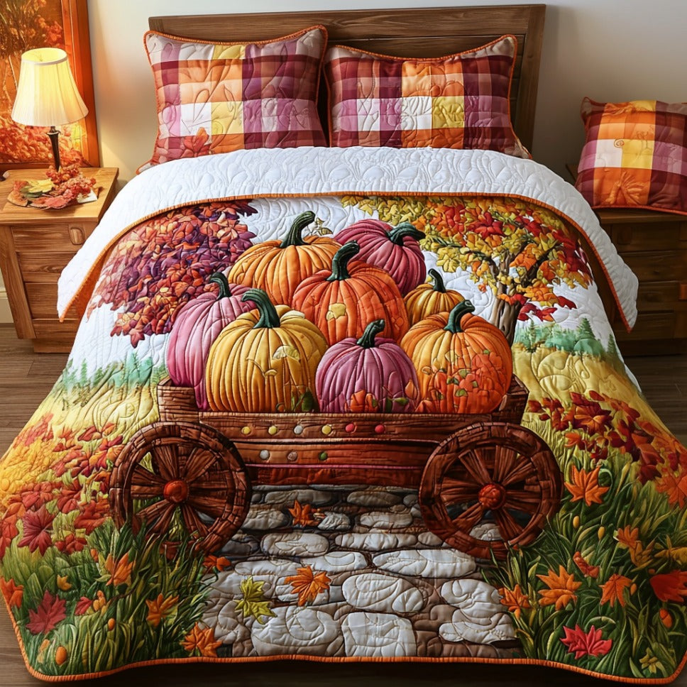 Homestead Harvest Quilted Bedding Set Best Bed Sheet Set Autumn Themed Gifts