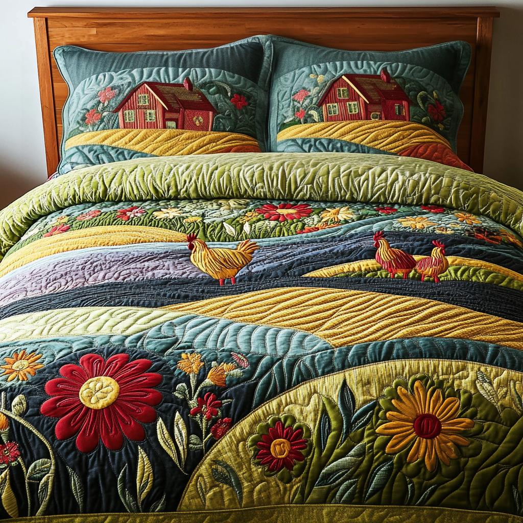 Homestead Serenity Quilted Bedding Set Bedroom Decor Farmhouse Best Christmas Gifts For Women 2025