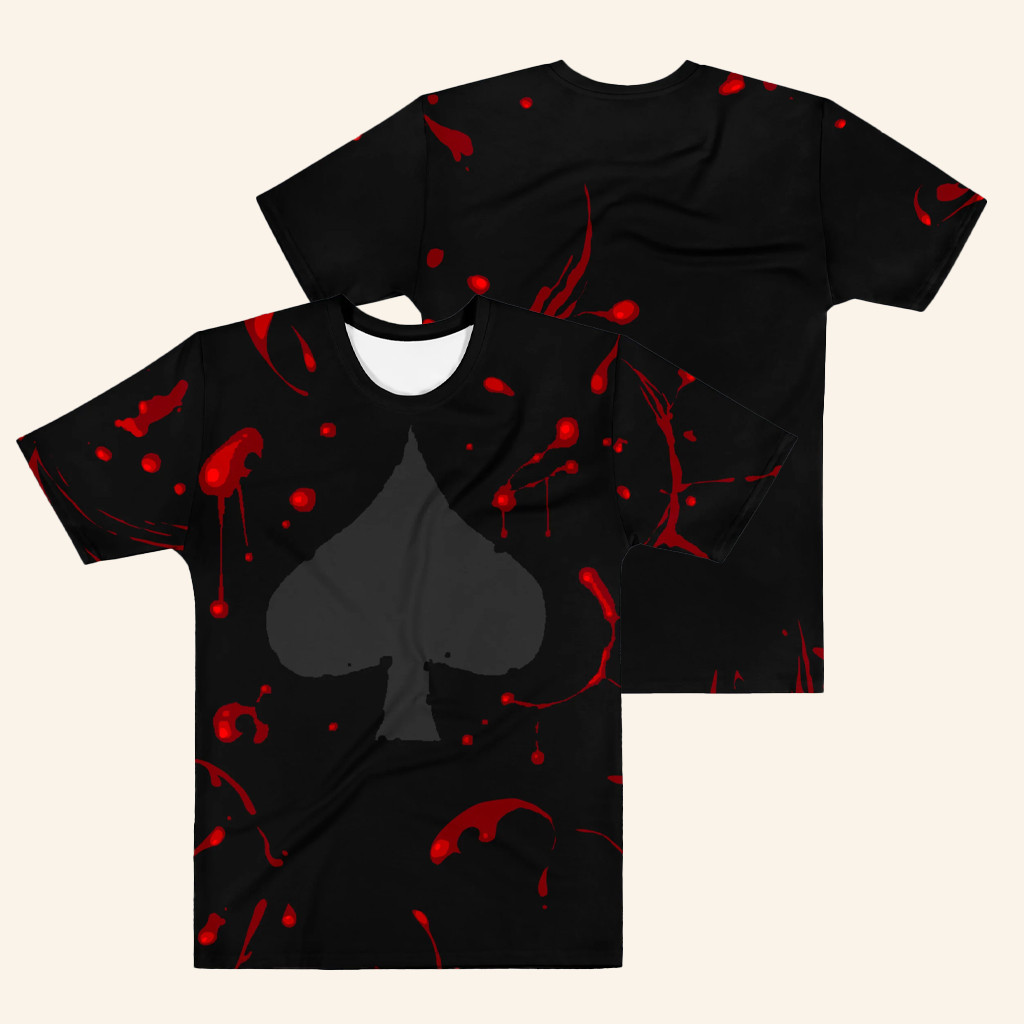 Homestuck Merch Blood Spades AOP T-Shirt Birthday Ideas For Boyfriend Homestuck Merch Blood Spades AOP T-Shirt Birthday Ideas For Boyfriend