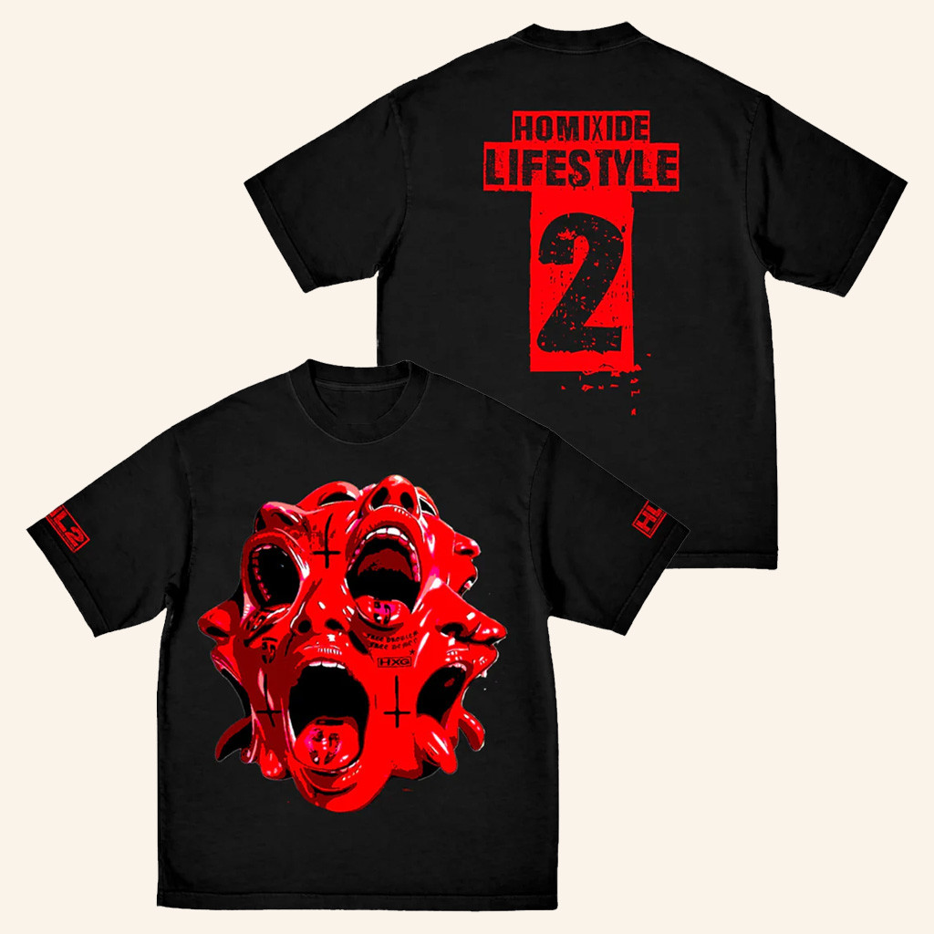 Homixide Gang Merch Homixide Lifestyle 2 Faces T-Shirt Gifts For Hip Hop Fans Homixide Gang Merch Homixide Lifestyle 2 Faces T-Shirt Gifts For Hip Hop Fans