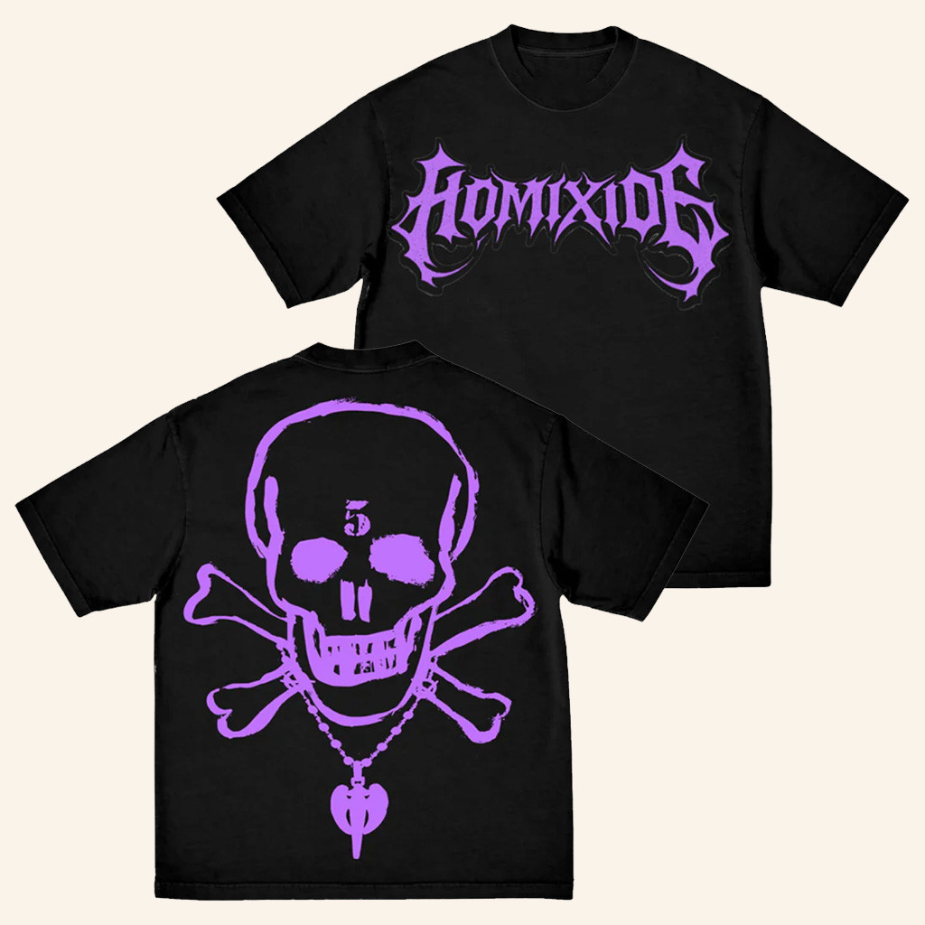 Homixide Gang Merch Homixide Lifestyle 2 Purple Skull T-Shirt Gifts For Hip Hop Fans Homixide Gang Merch Homixide Lifestyle 2 Purple Skull T-Shirt Gifts For Hip Hop Fans