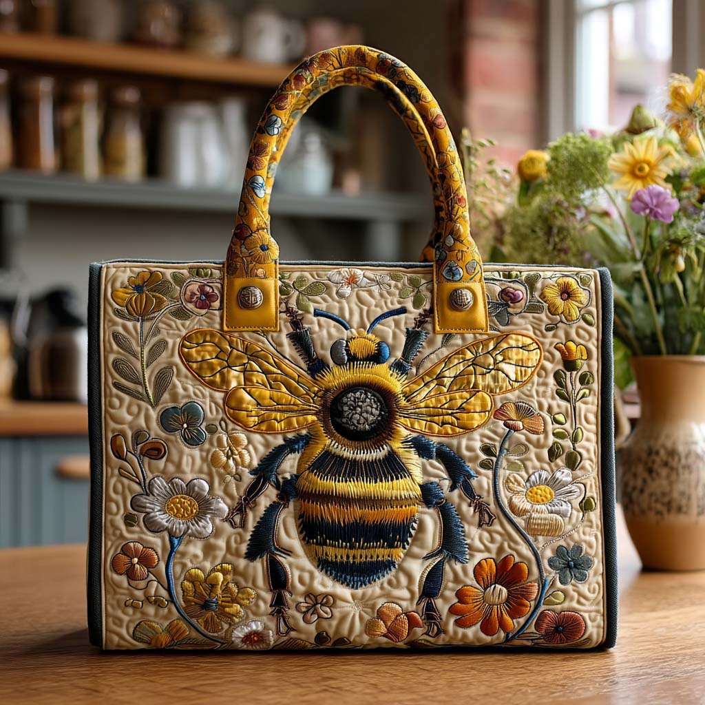 Honey Haven Quilted Tote Bag Present Ideas For Bee Lovers