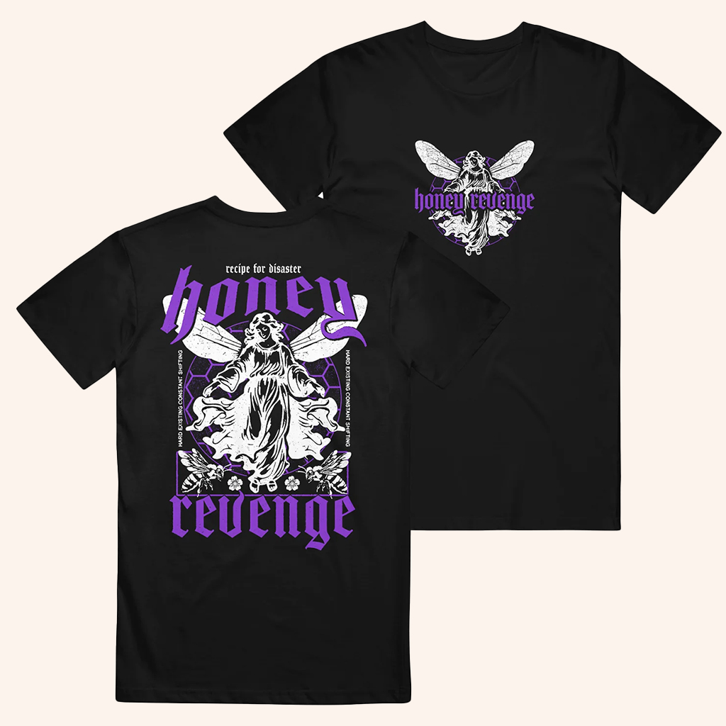 Honey Revenge Merch Angel Black T-Shirt Presents For Music Lovers