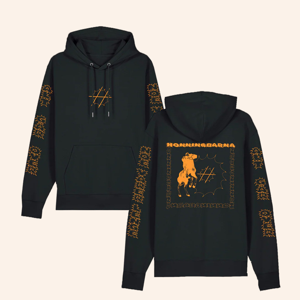Honningbarna Merch Sort Soft Spot Hettegenser Hoodie Gifts For Rock Lovers Honningbarna Merch Sort Soft Spot Hettegenser Hoodie Gifts For Rock Lovers