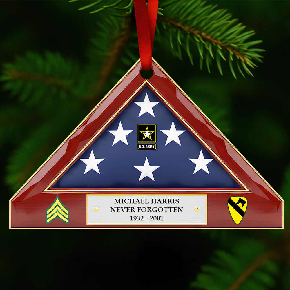 Honoring Heroes Christmas Military Ornament - Personalized Gifts For Veterans - Fun Holiday Ornament Gift