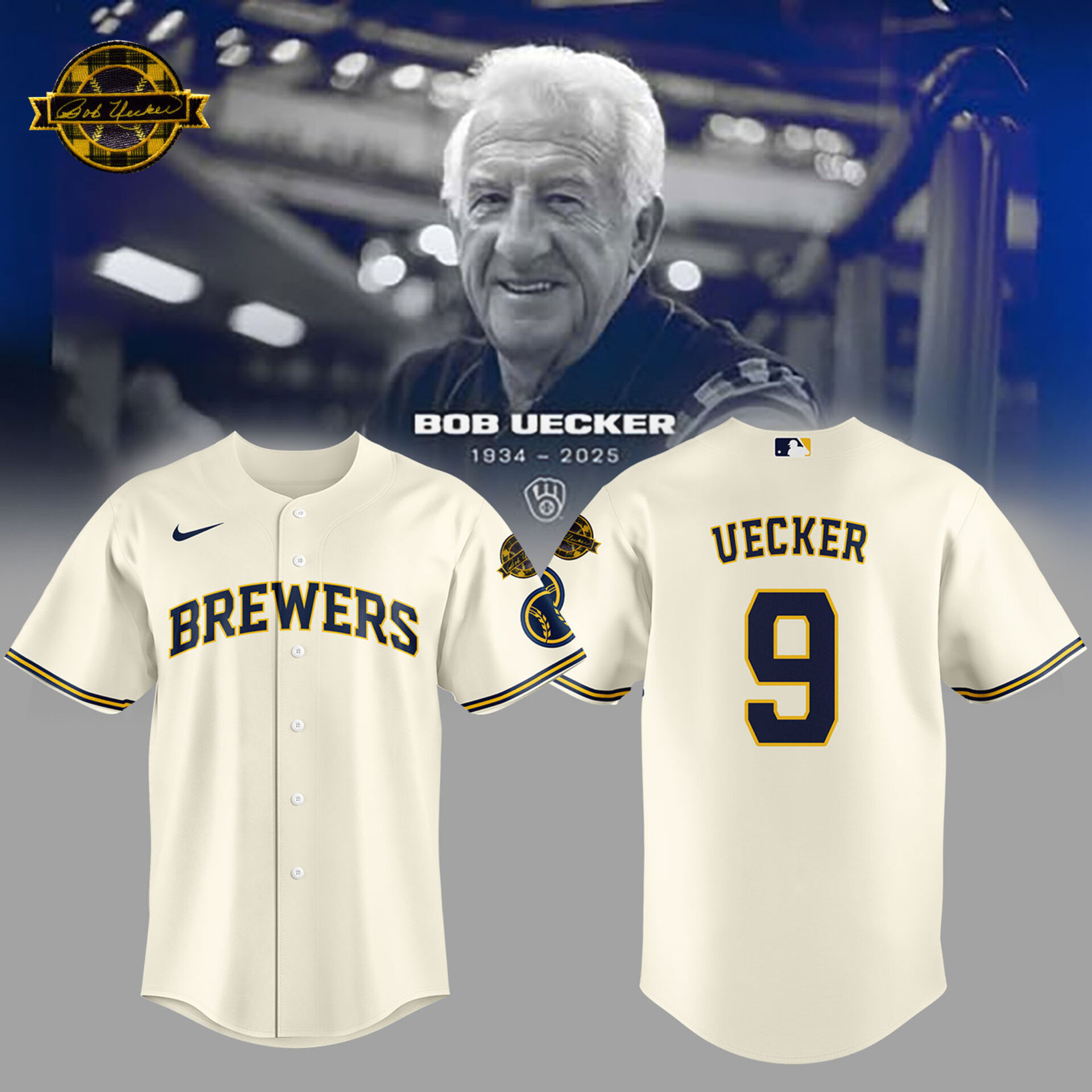 Honoring The Legend Baseball Hall of Famer Bob Uecker Jersey Gifts For Baseball Players