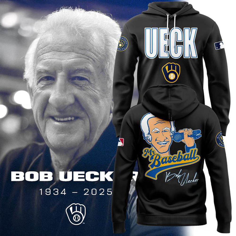 Honoring The Legend Brewers Icon And Baseball Hall Of Famer Bob Uecker Hoodie Memorial Gifts