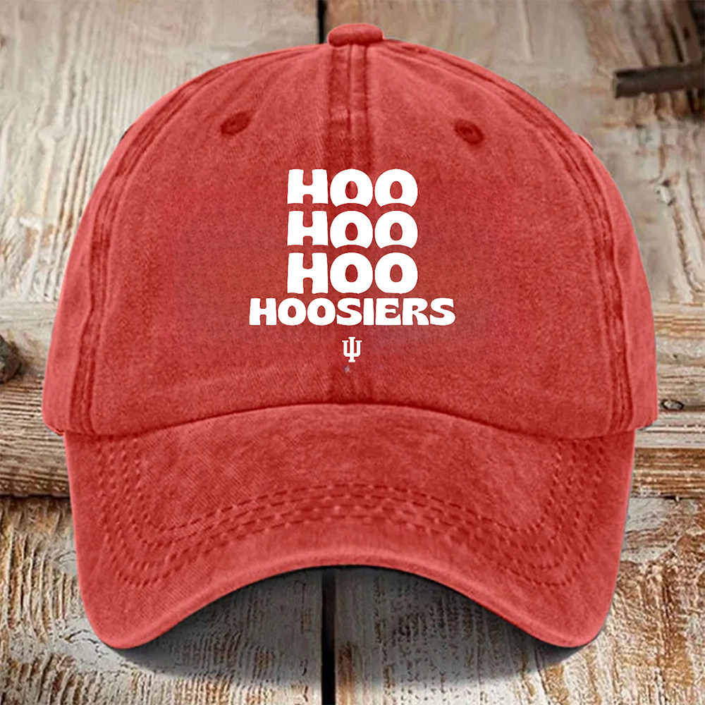 Hoo Hoo Hoo Hoosiers Hat Indiana Hoosier Football Cap Indiana Hoosier Fan Gifts
