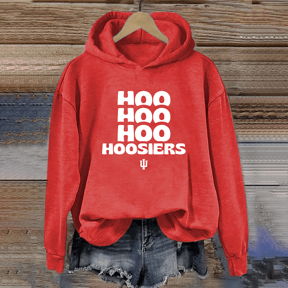 Hoo Hoo Hoo Hoosiers Hoodie IU Football National Champions Apparel Gift For Fans