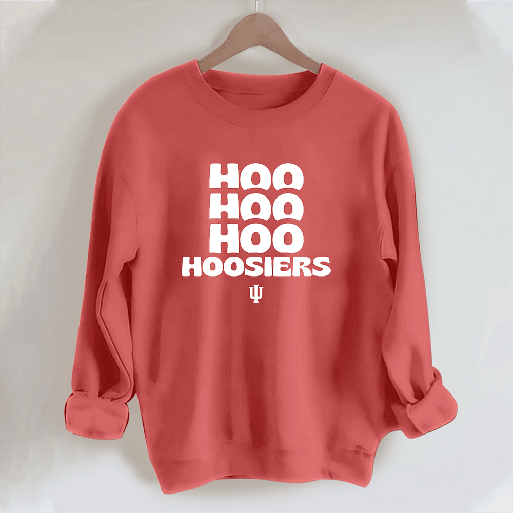 Hoo Hoo Hoo Hoosiers Sweatshirt Game Day Football Clothing Line Fan Gear