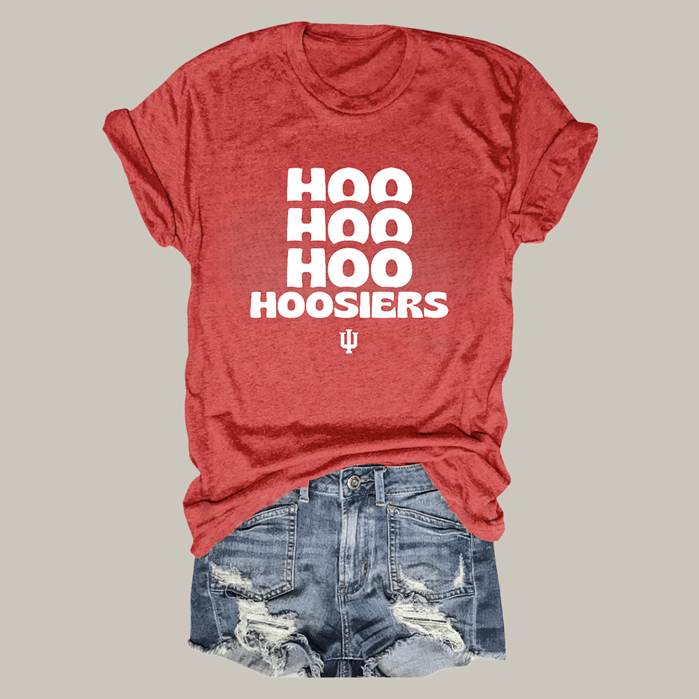 Hoo Hoo Hoo Hoosiers T-Shirt Game Day IU Football Champs Shirt Cool Gift For Fans