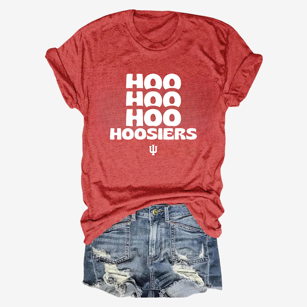 Hoo Hoo Hoo Hoosiers T-Shirt Indiana Hoosier Clothes Football Gift For Teens