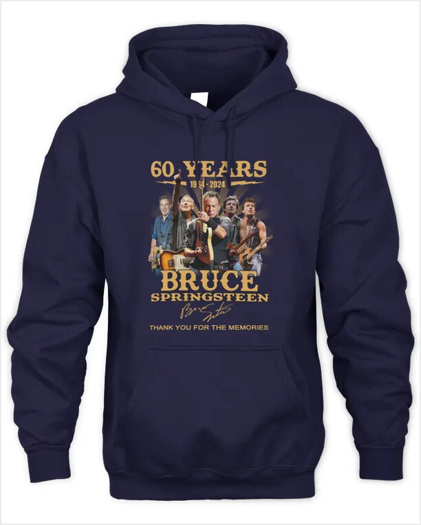 Hoodie 60 Years 1964- Bruce Springsteen Thank You For The Memories Gifts For Sister Merch Clothing Hoodie 60 Years 1964- Bruce Springsteen Thank You For The Memories Gifts For Sister Merch Clothing