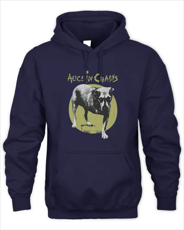 Hoodie Alice In Chains Merch Store Dog Black Gifts For Sister Merch Clothing