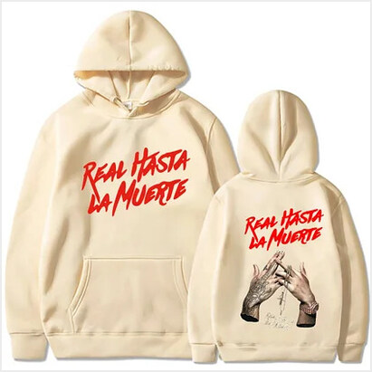 Hoodie Rapper Anuel Aa Mens Real Hasta La Muerte Print Hip Hop Casual Gifts For Her Trendy Merch Hoodie Rapper Anuel Aa Mens Real Hasta La Muerte Print Hip Hop Casual Gifts For Her Trendy Merch