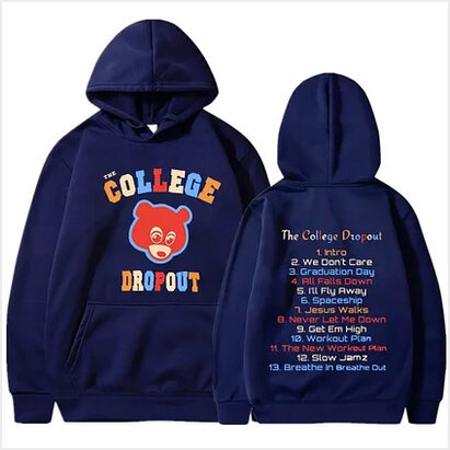 Hoodie Rapper Kanye West College Dropout Music Album Gifts For BFF Merch Apparel Hoodie Rapper Kanye West College Dropout Music Album Gifts For BFF Merch Apparel