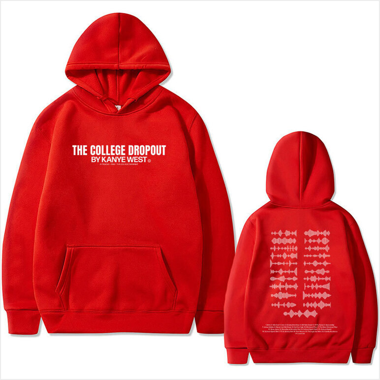 Hoodie Rapper Kanye West The College Dropout Music Album Soundwave Tracklist Graphic Gifts For Friends Hoodie Rapper Kanye West The College Dropout Music Album Soundwave Tracklist Graphic Gifts For Friends