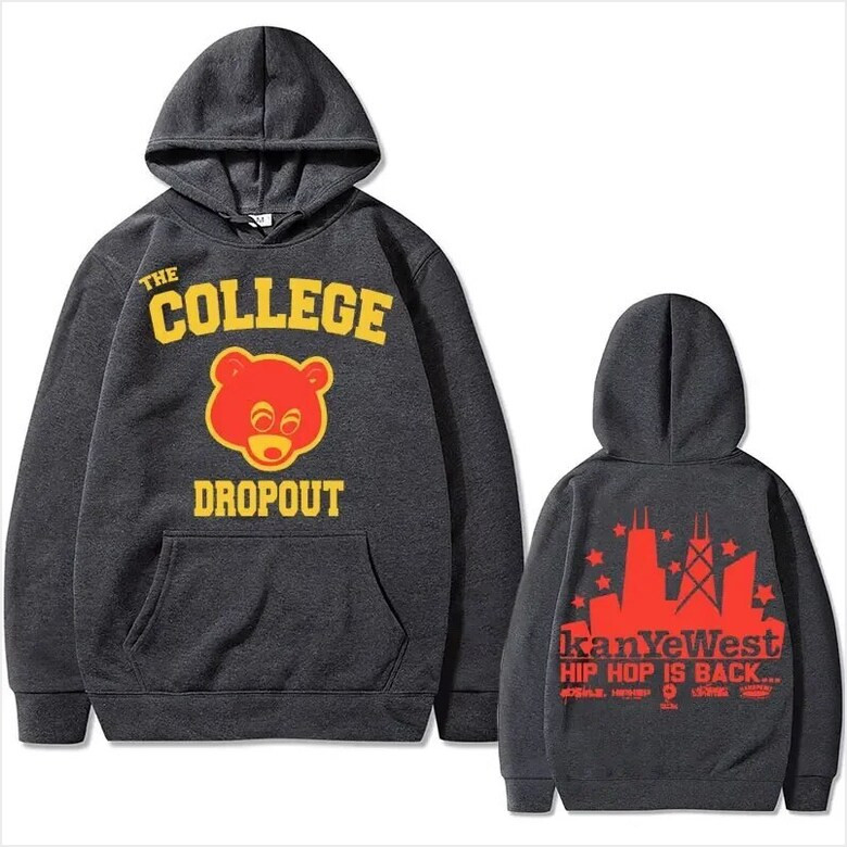 Hoodie Tuledai Rapper Kanye West College Dropout Music Album Black Gifts For Sister Merch Apparel Hoodie Tuledai Rapper Kanye West College Dropout Music Album Black Gifts For Sister Merch Apparel