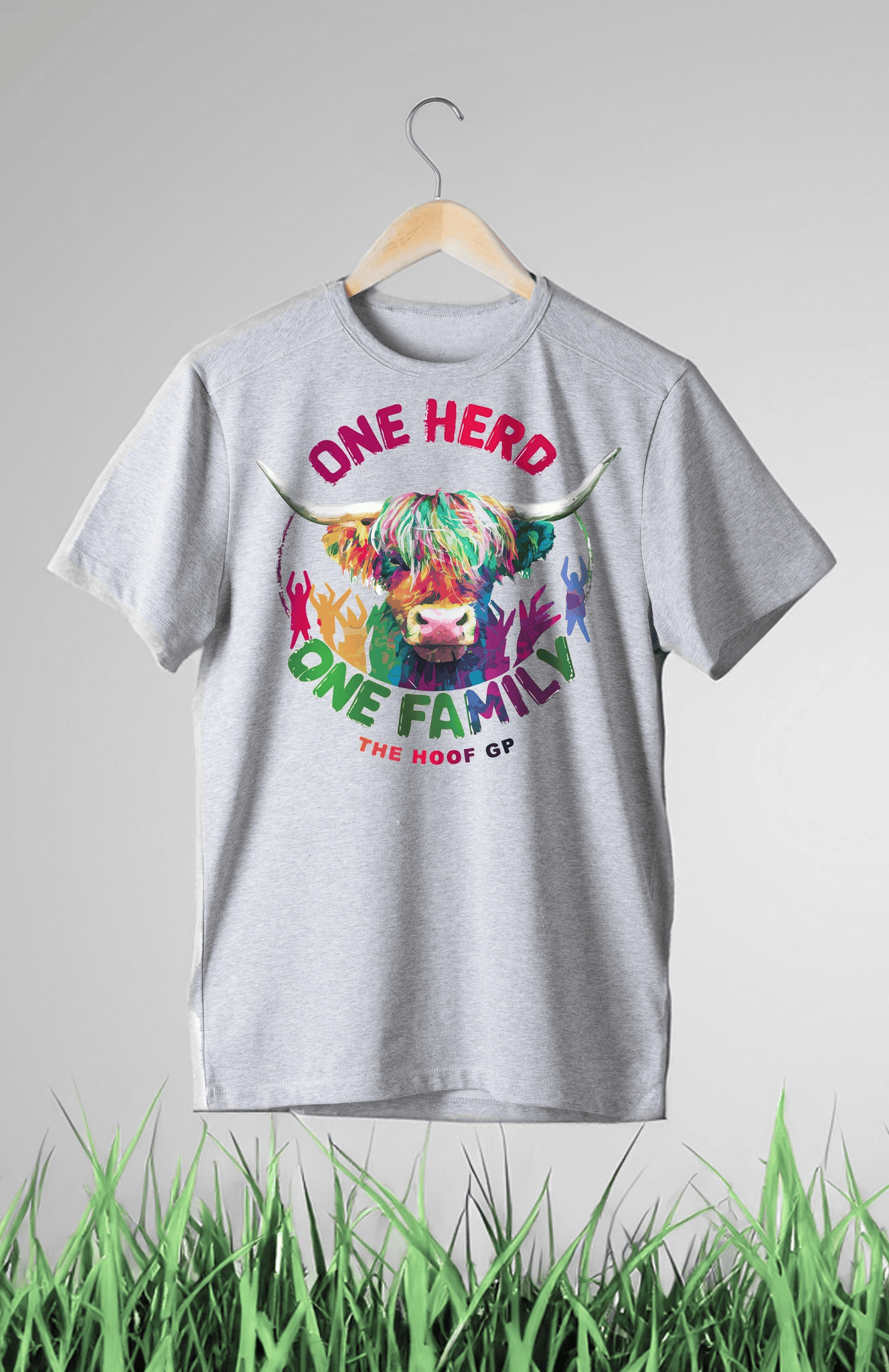 Hoof GP Merch The Hoof GP Highland Cow T-Shirt Father's Day Special Gifts For Dad Hoof GP Merch The Hoof GP Highland Cow T-Shirt Father's Day Special Gifts For Dad