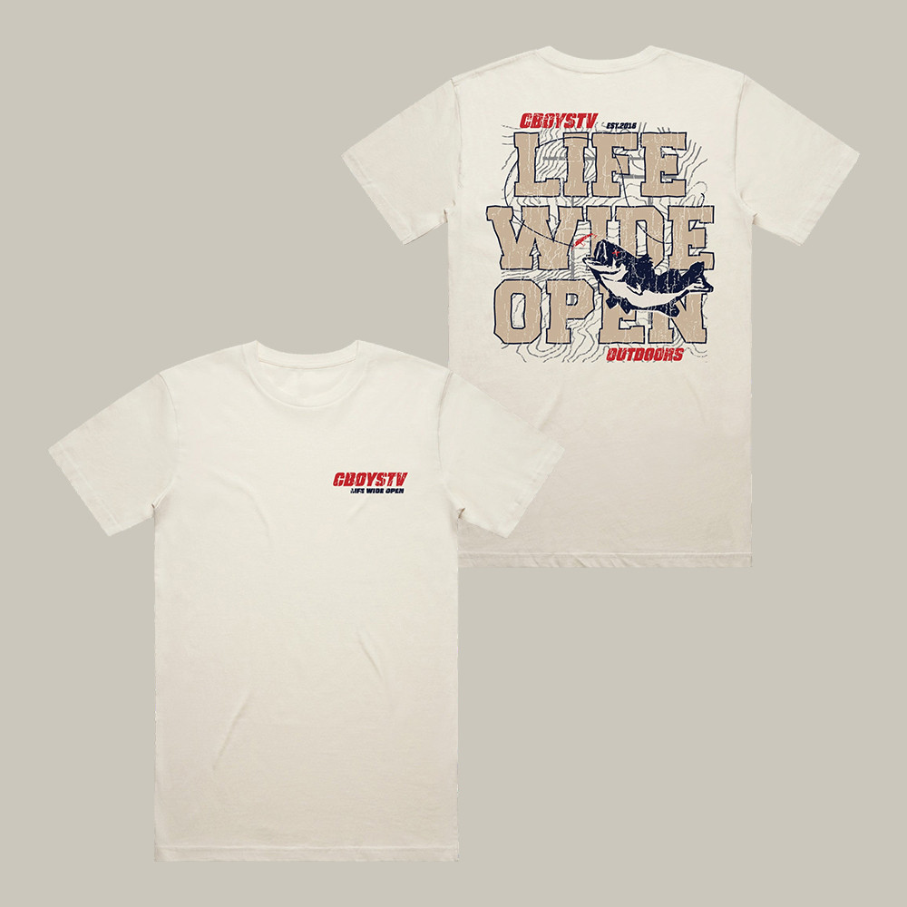 Hookset Life Wide Open CboysTV T-Shirt CboysTV Merch Unique Gift For Boyfriend