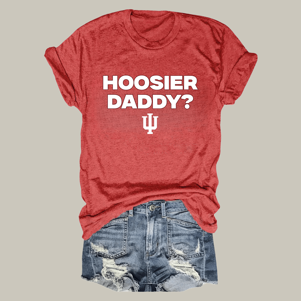 Hoosier Daddy T-Shirt IU Football National Champions Clothes Game Day Gear