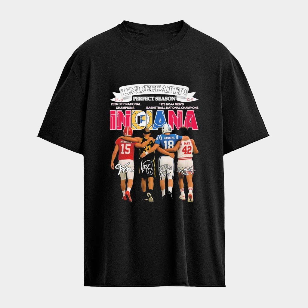Hoosiers And Pacers 2026 National Champions 1976 Men's Basketball Shirt Gifts For Fans