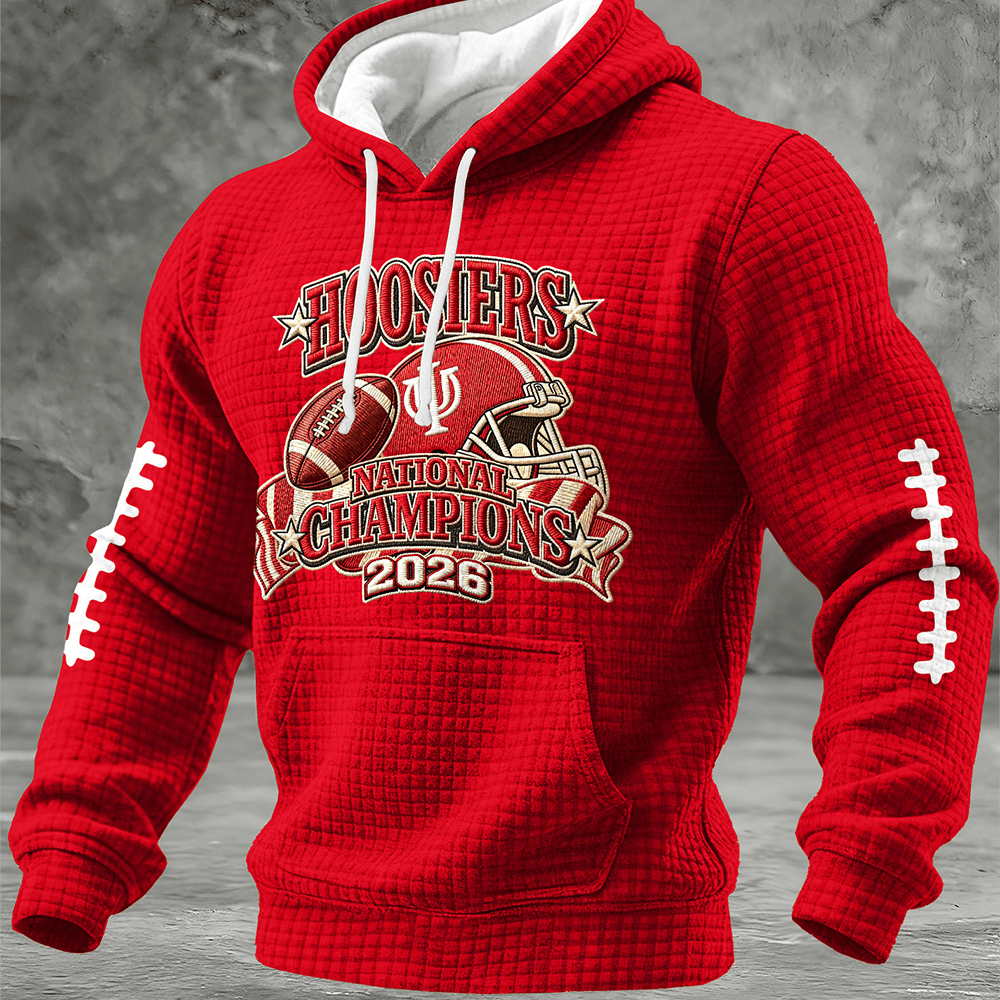 Hoosiers National Champions 2026 Hoodie Indiana Hoosiers Apparel Football Merch