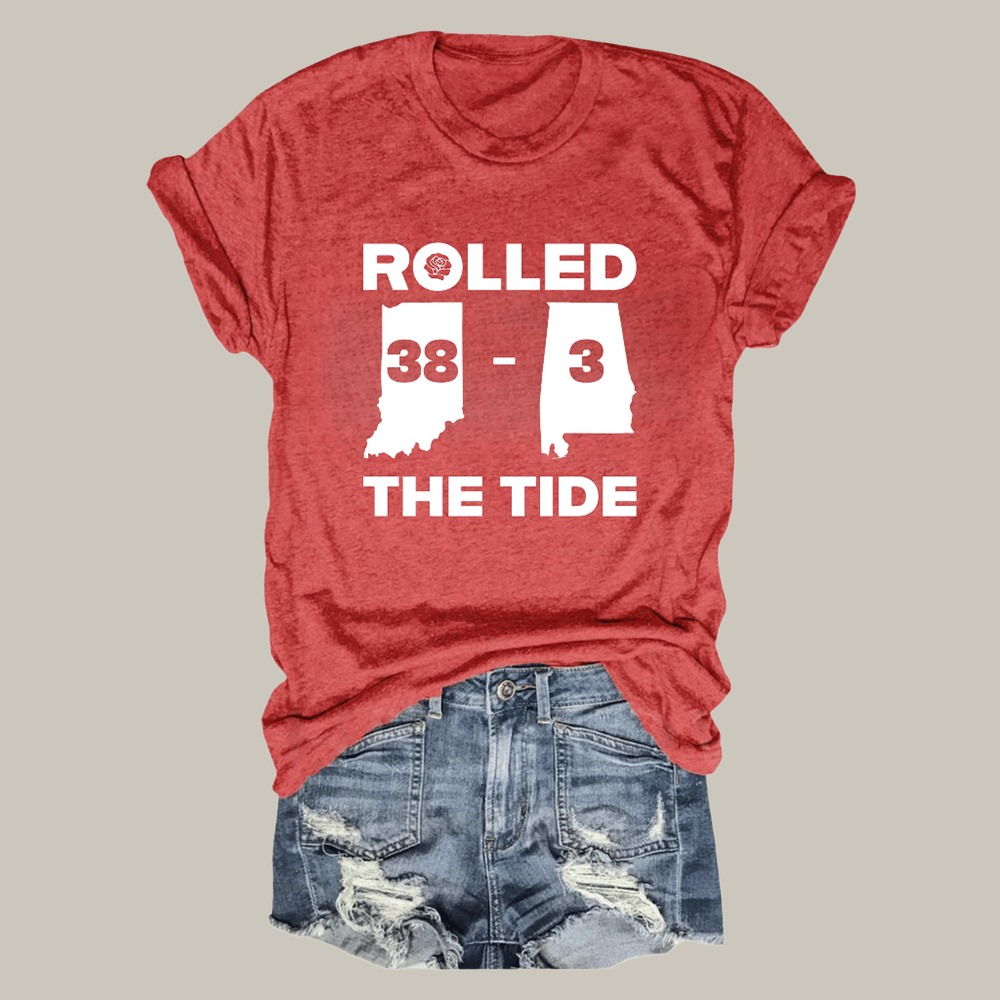 Hoosiers Roll The Tide 38 3 T-Shirt Game Day Football Clothes Cool Gift For Girlfriend