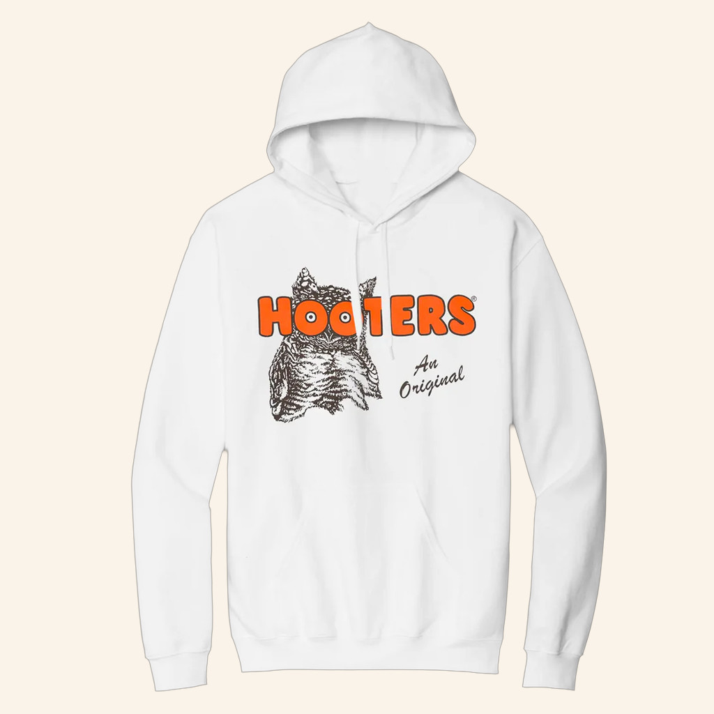 Hooters Merch Classic Logo Hoodie Hooters Hoodie Present For Husband