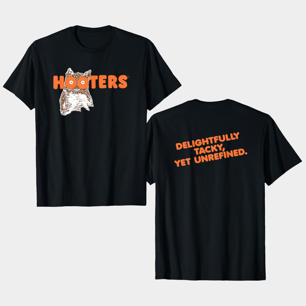 Hooters Merch Classic Logo T-Shirt Black Gifts For Boyfriend