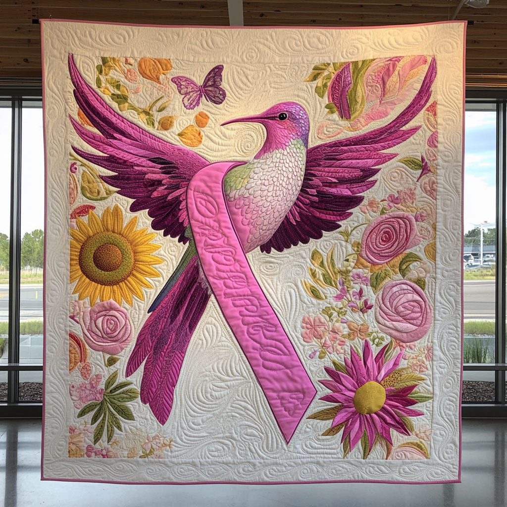 Hope Blossom Quilted Blanket Queen Size Blanket Son To Mother Christmas Gifts
