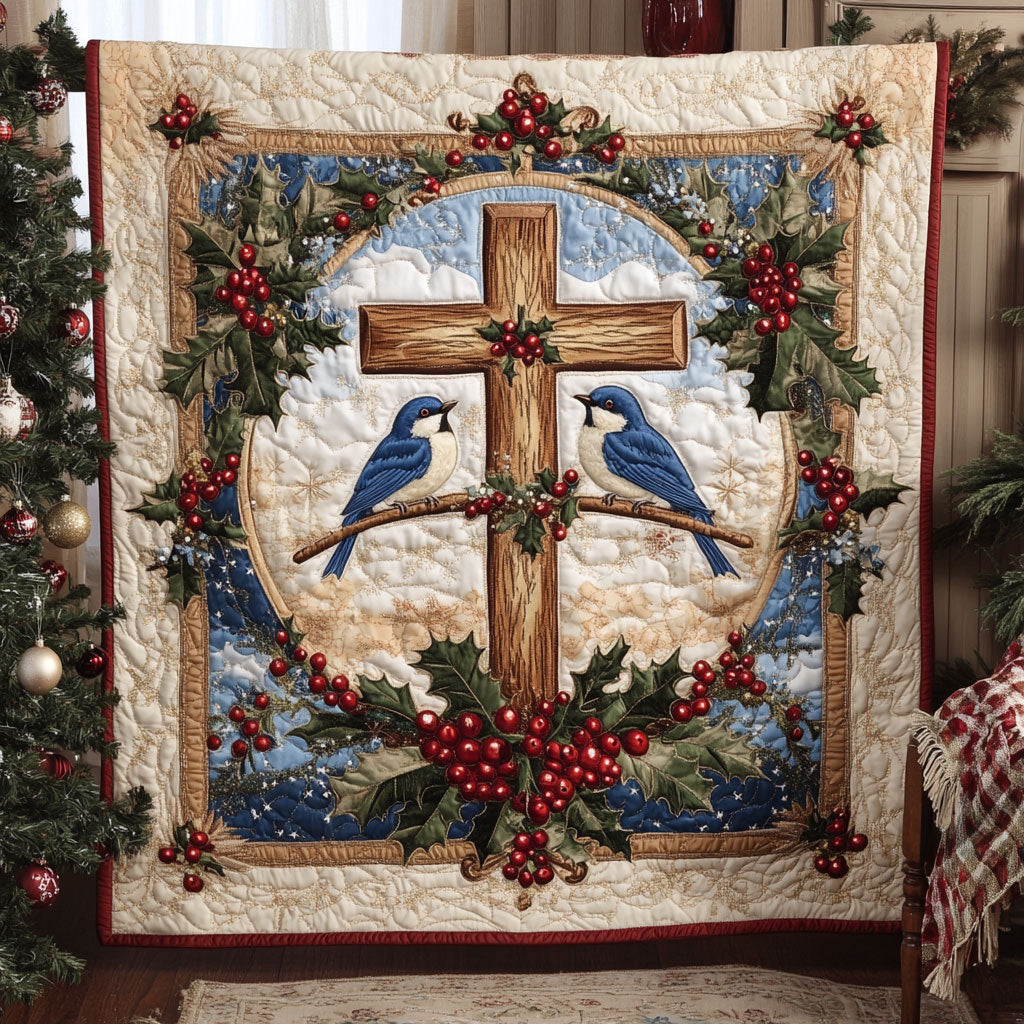 Hope Bluebird Quilt Unique Quilt Blanket Gift for Special Occasions