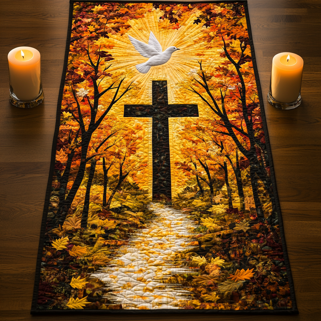 Hope Branch Quilted Table Runner Dining Room Table Runner Decor Christian Birthday Gifts