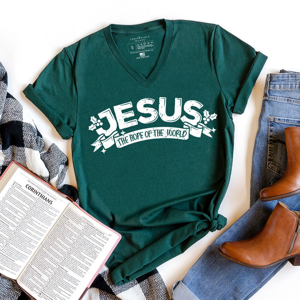 Hope Of The World V-Neck Shirt Gift For Women