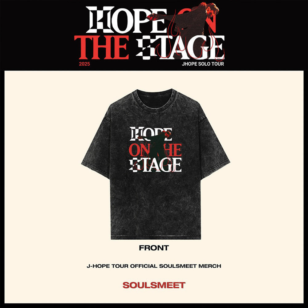 Hope On The Stage Merch Wash T-Shirt For Fan Jhope Merch Tour Gifts For Music Lover Hope On The Stage Merch Wash T-Shirt For Fan Jhope Merch Tour Gifts For Music Lover