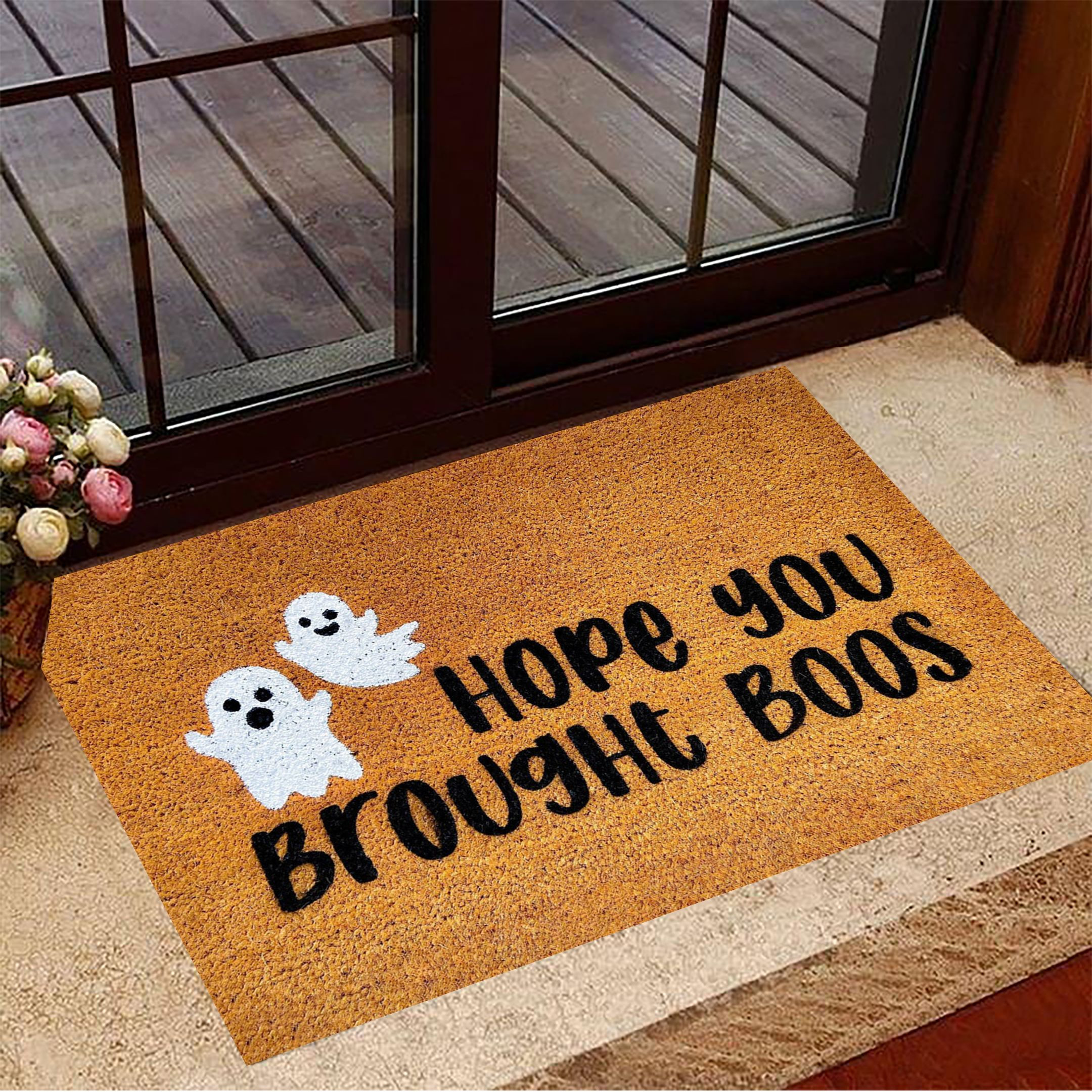Hope You Brought Boos Doormat Cute Ghost Spooky Doormat Funny Halloween Gifts