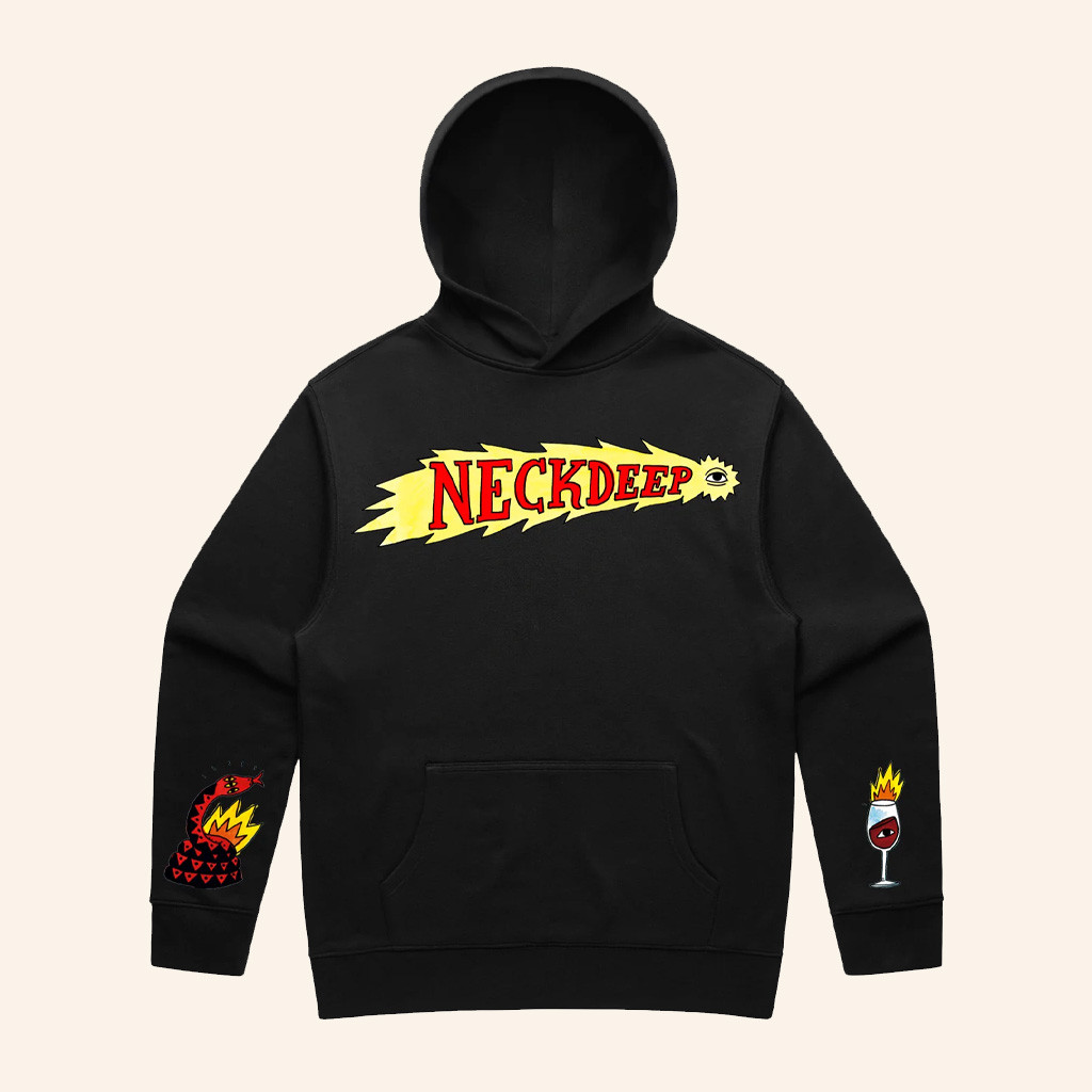 Hopeless Records Merch Neck Deep Shooting Eye Black Hoodie Christmas Ideas For Husband