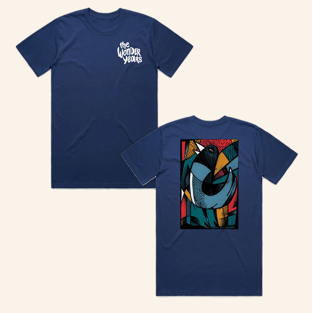 Hopeless Records Merch The Wonder Years Cubist Hank Cobalt T-Shirt Gifts For Father