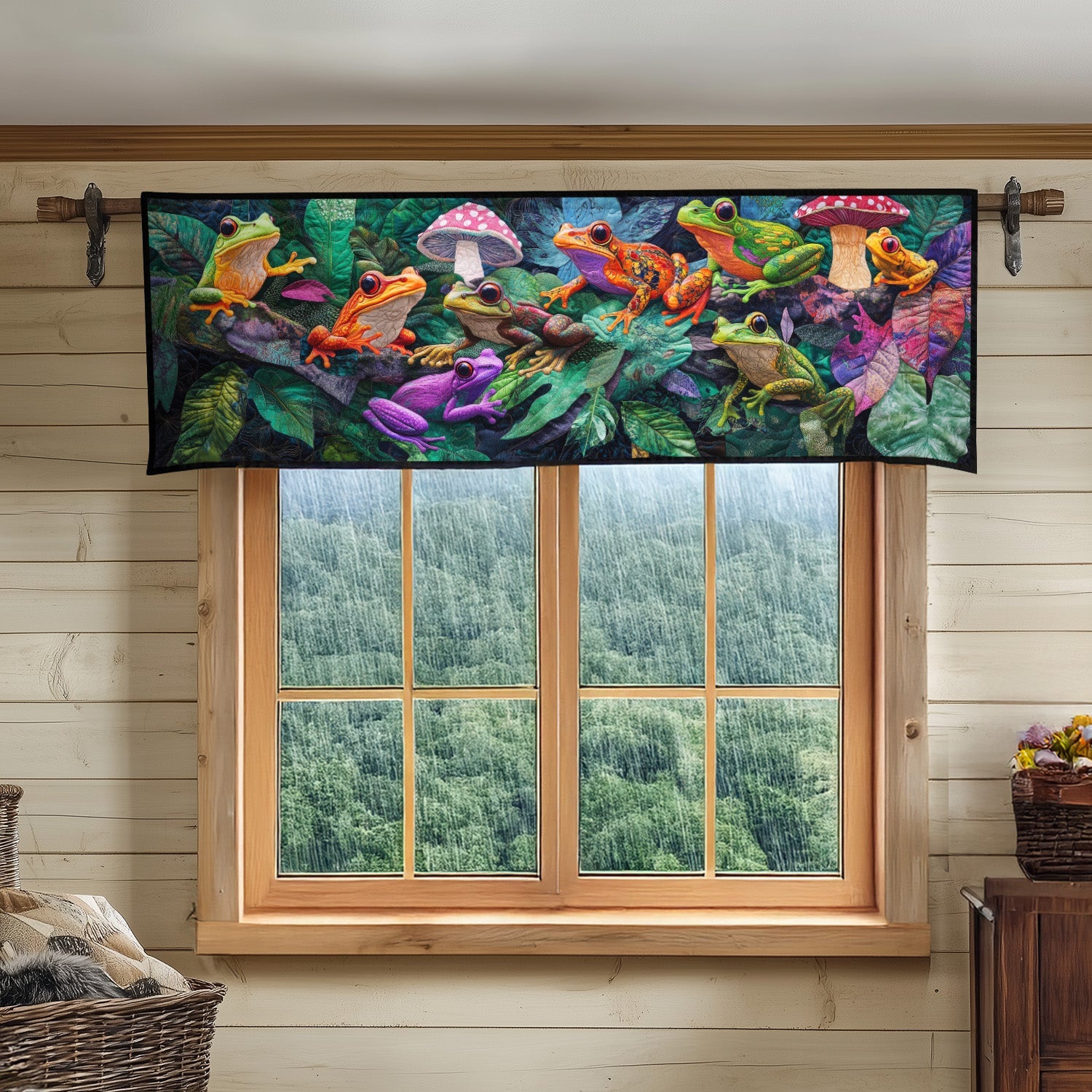 Hoppy Dreamscape Quilted Valance Foyer Decor Ideas Cool Frog Gifts