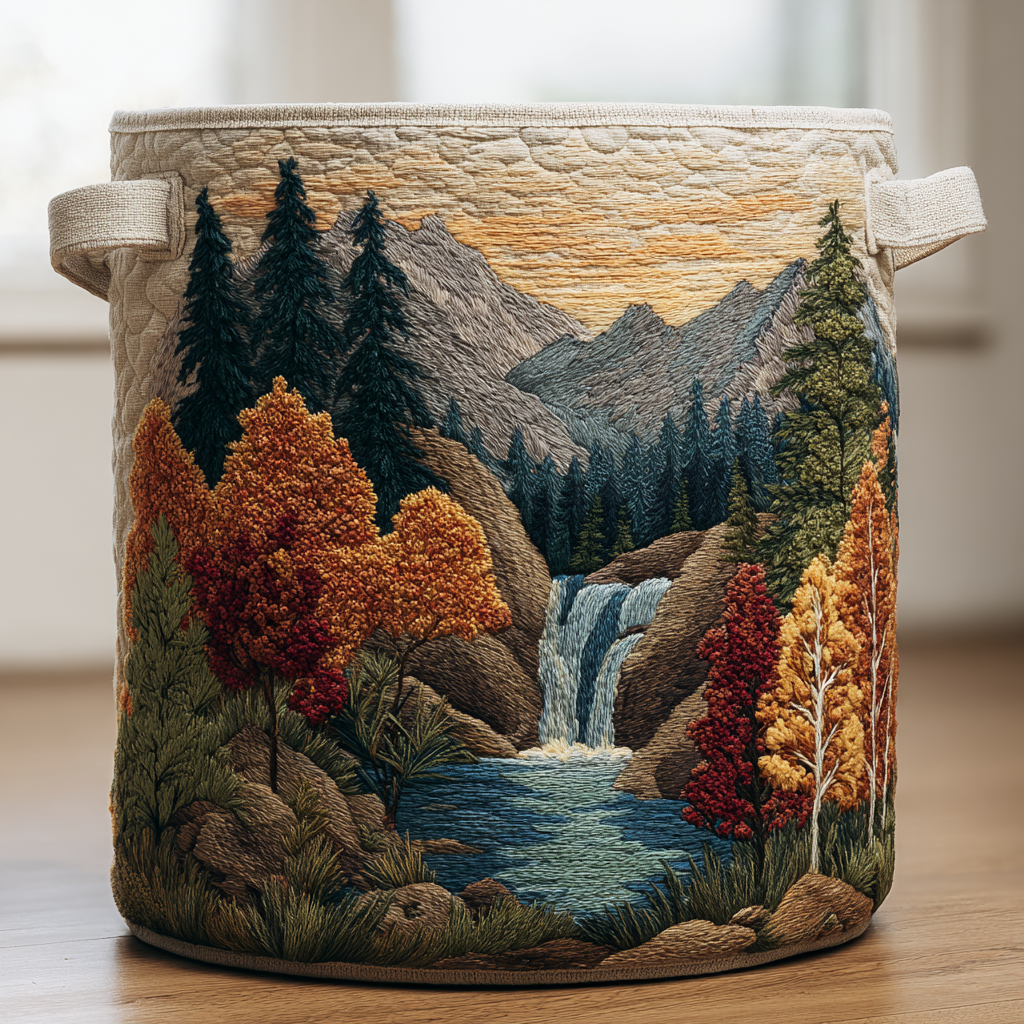 Horizon Glow Quilted Laundry Basket Must-Have Laundry Essential