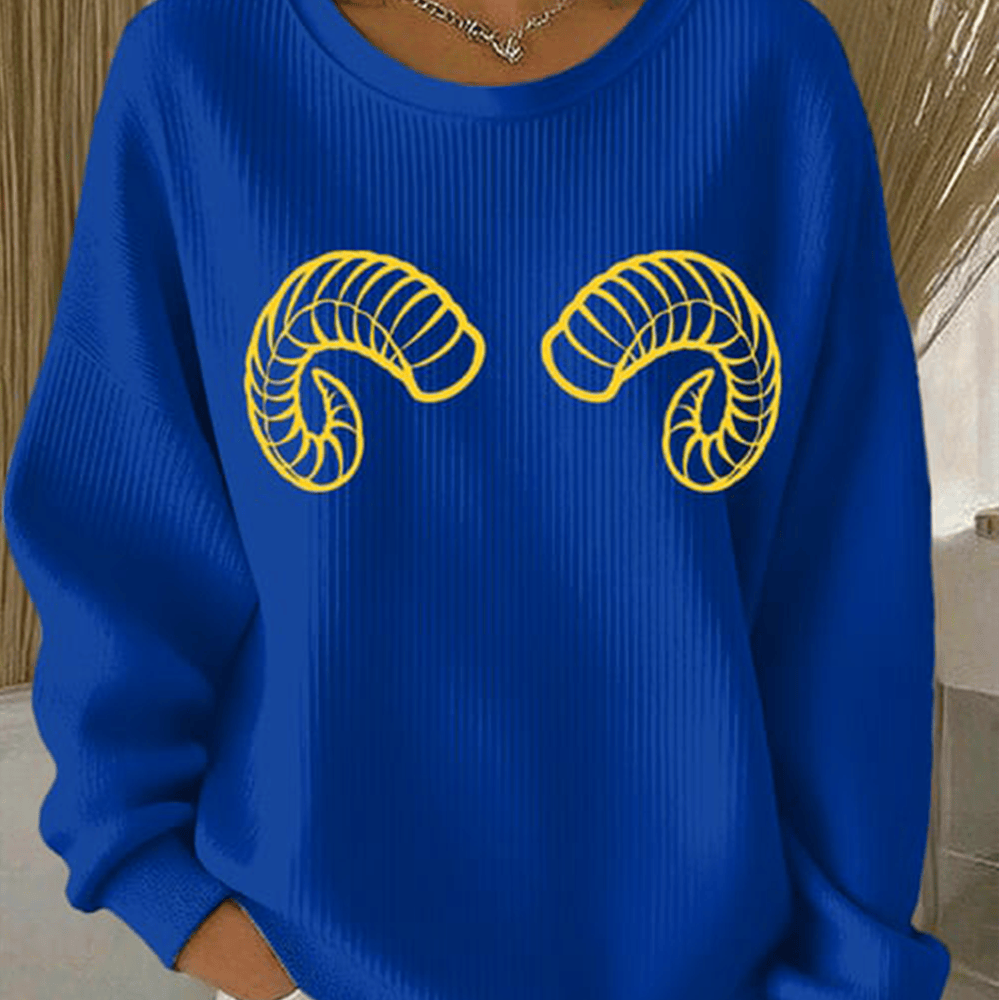 Horns Up Los Angeles Rams Sweatshirt Defend Ram Horns Los Angeles Rams Merch