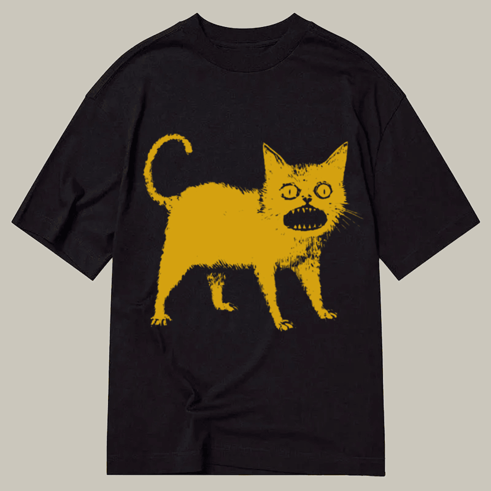 Horrible Japanese Cat Classic T-Shirt Animal Themed Meme Shirt Funny Cat Gifts