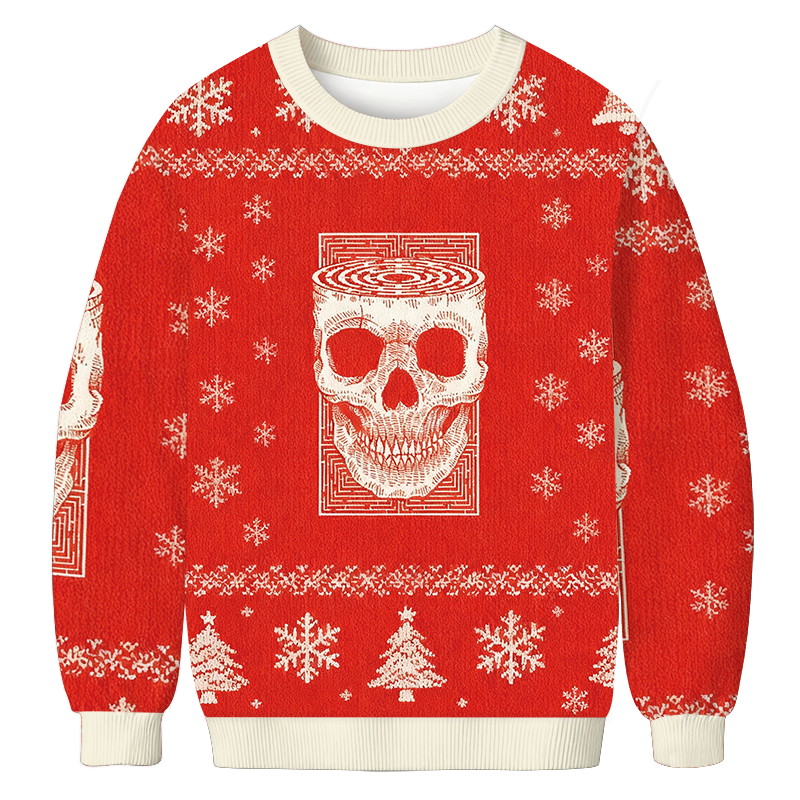 Horror Skull Christmas Ugly Sweatshirt Christmas Party Novelty Sweater Gift Ideas Horror Skull Christmas Ugly Sweatshirt Christmas Party Novelty Sweater Gift Ideas