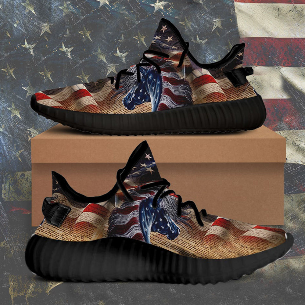 Horse American Flag Shoes Patriotic Sneakers Gifts For Horse Lovers For Him Horse American Flag Shoes Patriotic Sneakers Gifts For Horse Lovers For Him