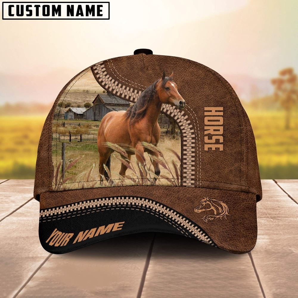 Horse Cattle Customized Name 3D Printed Cap Farm Cap Farmer Baseball Cap Gift For Farmer
