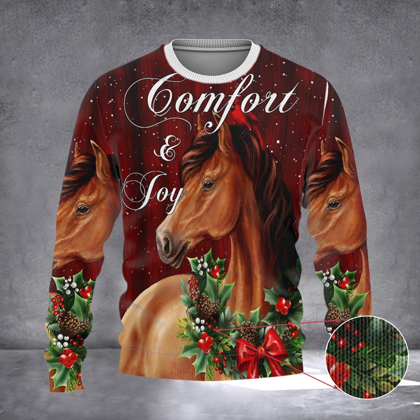 Horse Comfort And Joy Christmas Sweater Funny Ugly Xmas Sweaters Gifts For Horse Lovers Horse Comfort And Joy Christmas Sweater Funny Ugly Xmas Sweaters Gifts For Horse Lovers